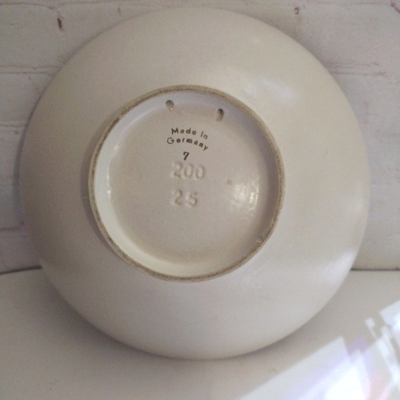 Vintage MCM Dumler & Breiden German Pottery Hand painted Bowl Retro Daisy 1960s - Picture 6 of 9